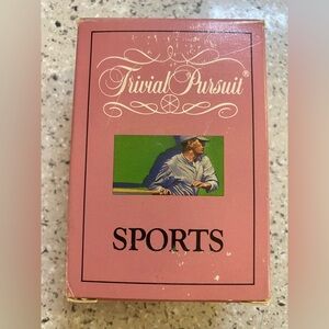 Trivial Pursuit Sports # 6034 Travel On The Go Pack of Cards Vintage 1990 Deck